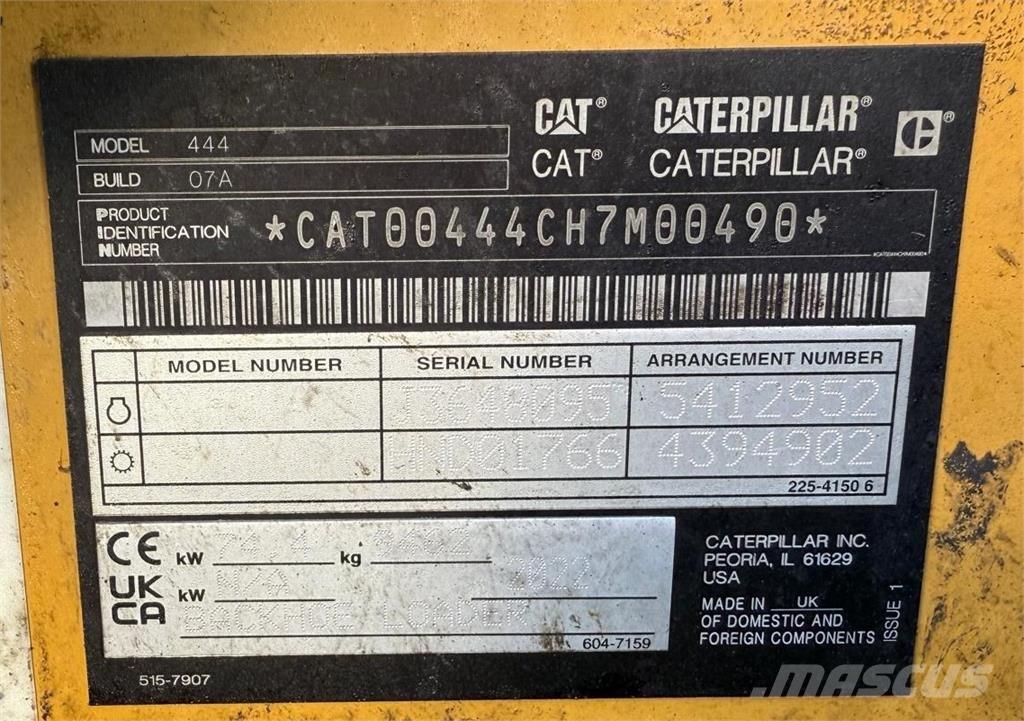 CAT 444 Rýpadlo-nakladače