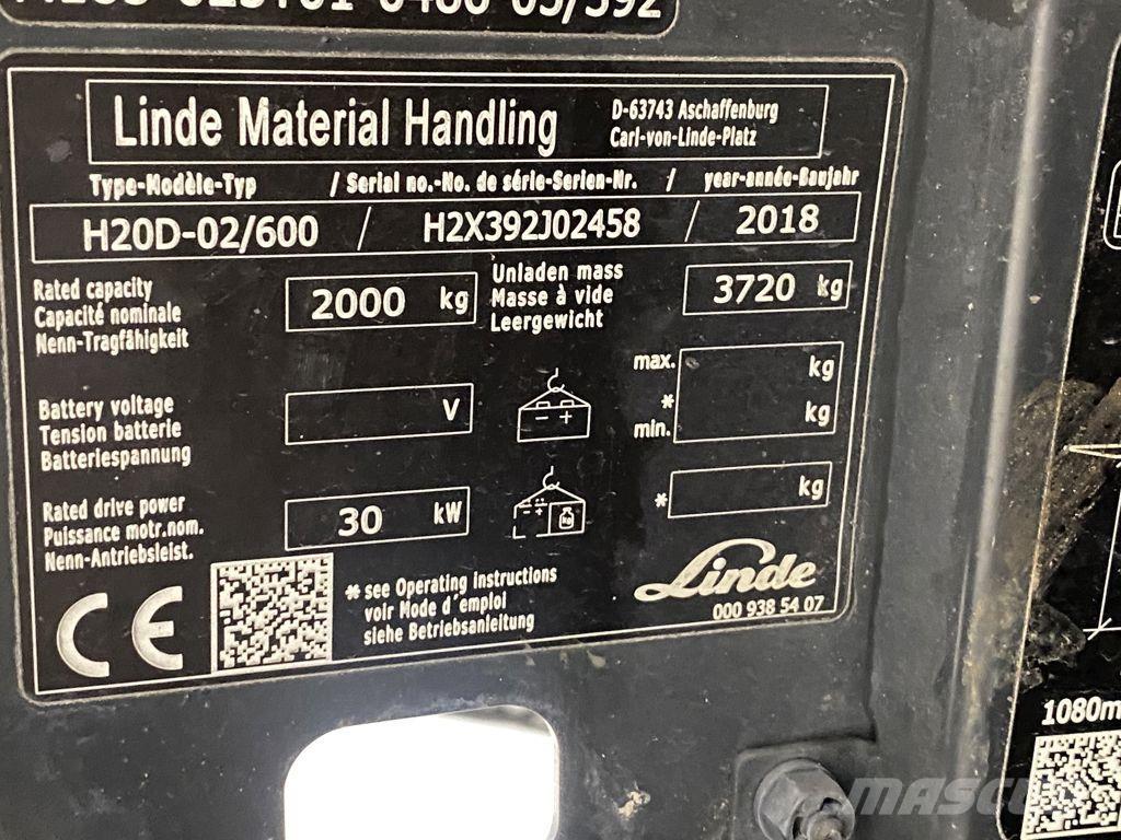 Linde H20D-02/600 Dieselové vozíky