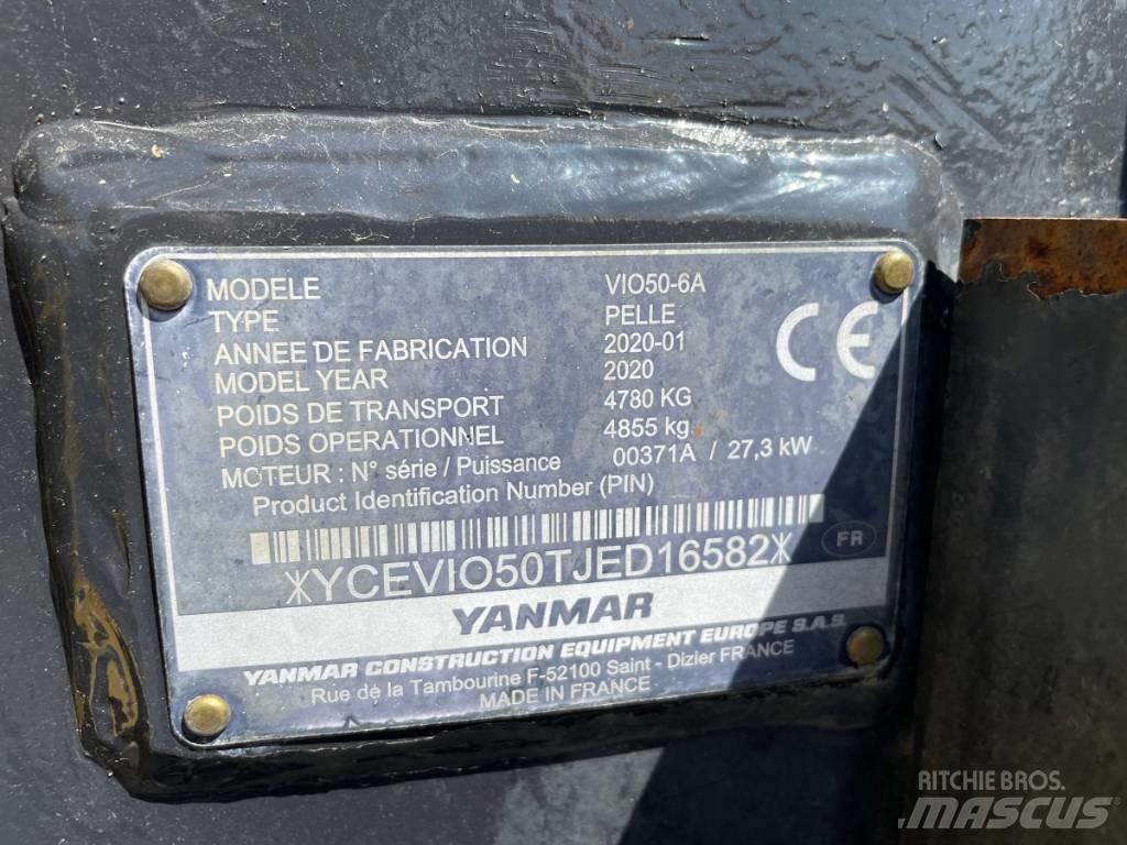 Yanmar Vio 50-6 Mini rýpadla < 7t