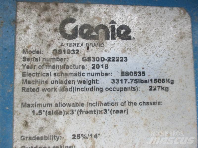 Genie GS 1932 Nůžková zvedací plošina