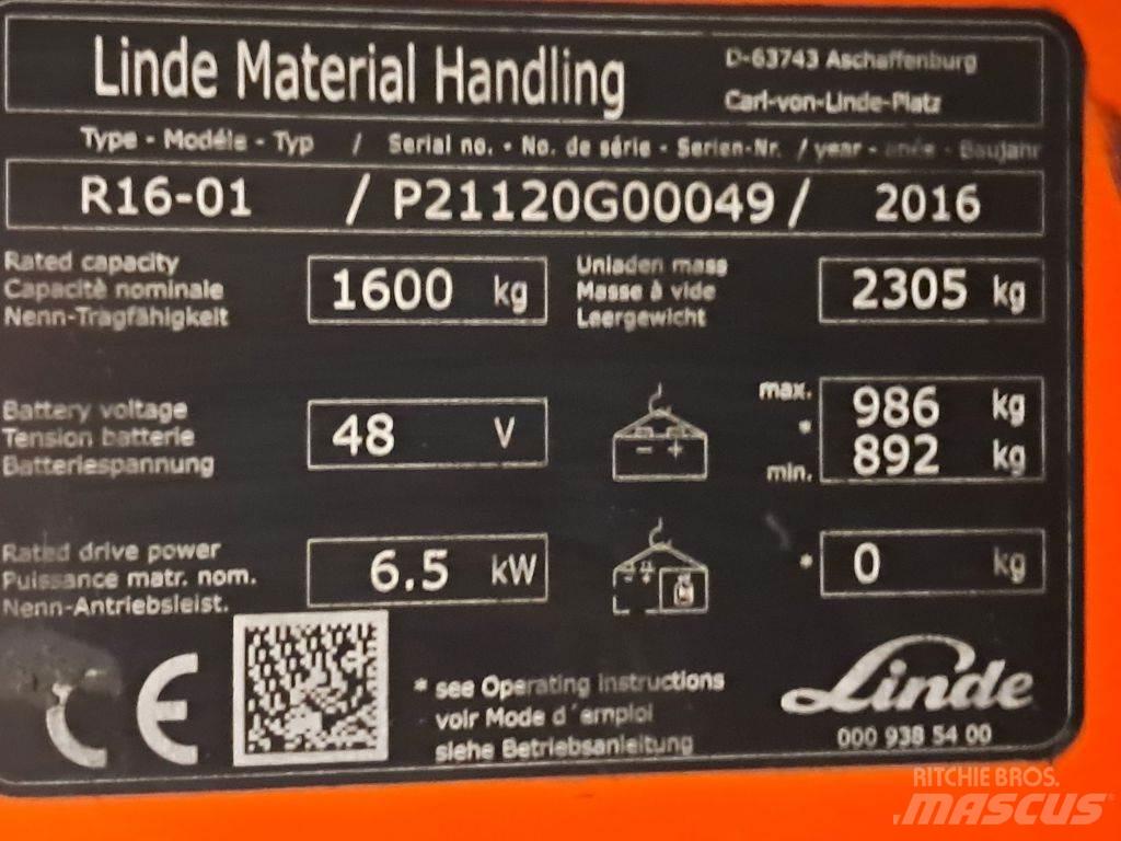Linde R16-01 Retraky