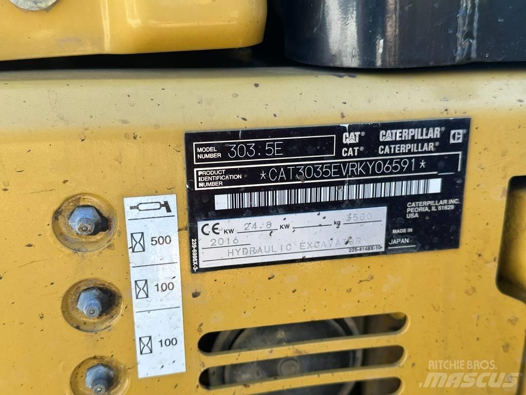 CAT 303.5 Mini rýpadla < 7t