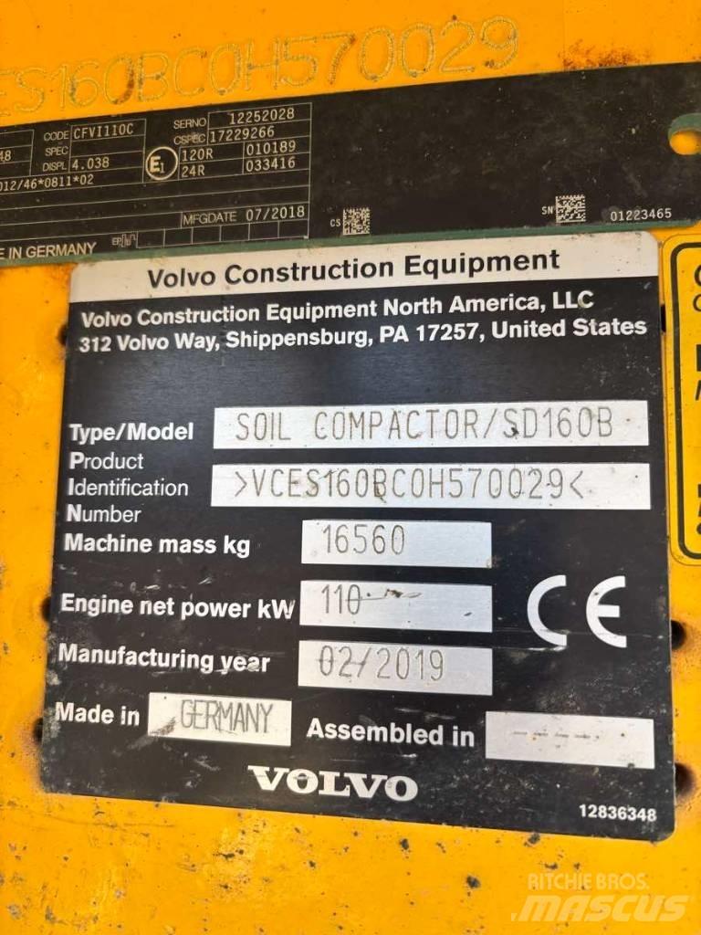 Volvo SD 160 B Tahačové válce