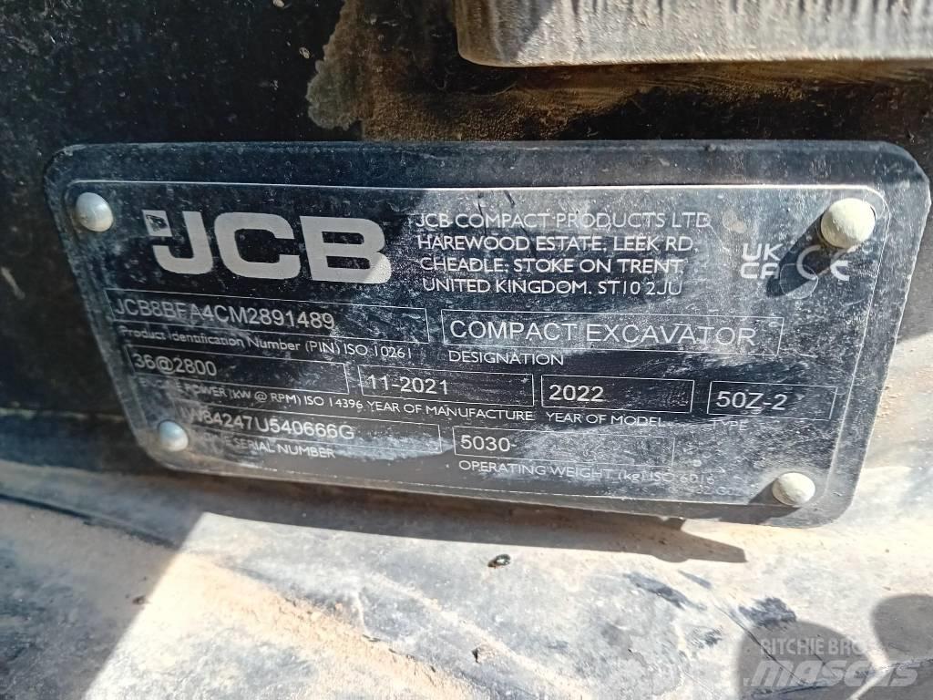 JCB 50 Z-2 Mini rýpadla < 7t