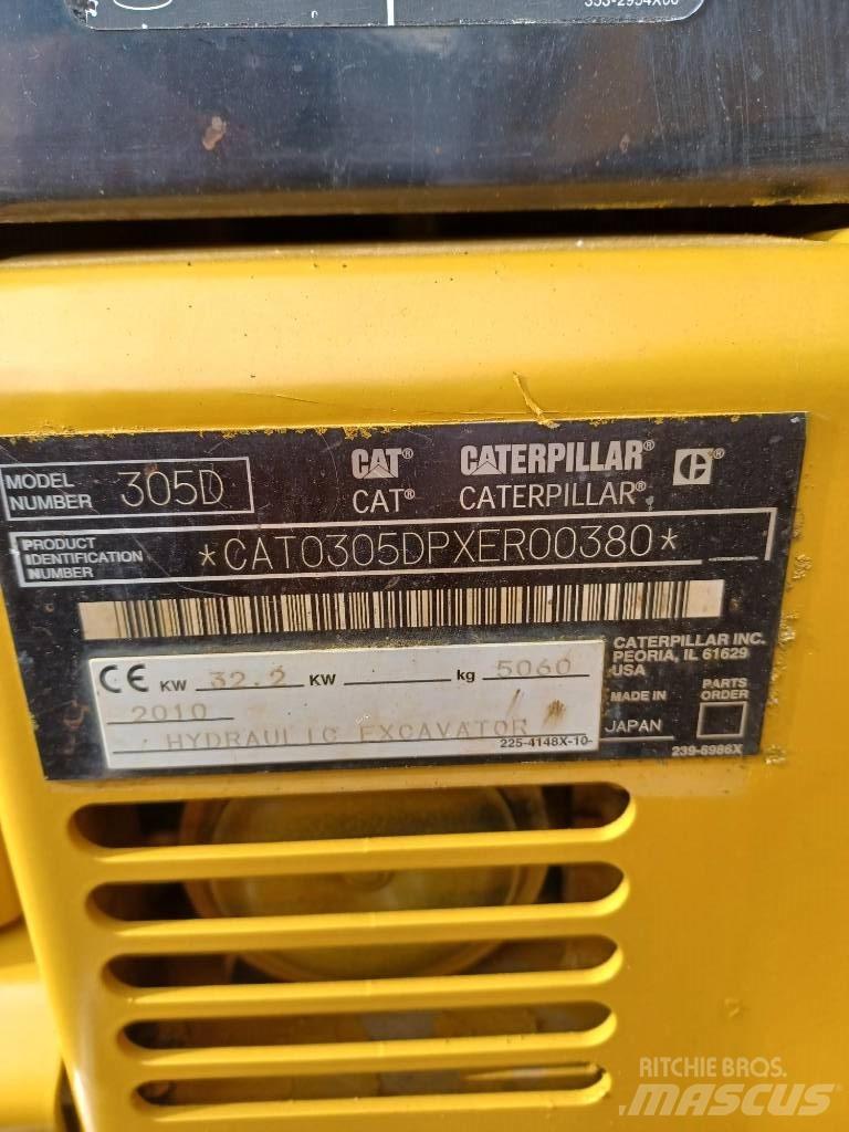 CAT 305 Mini rýpadla < 7t