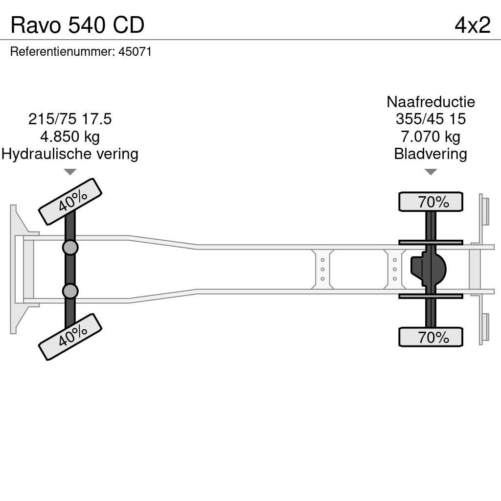 Ravo 540 CD Zametací vozy