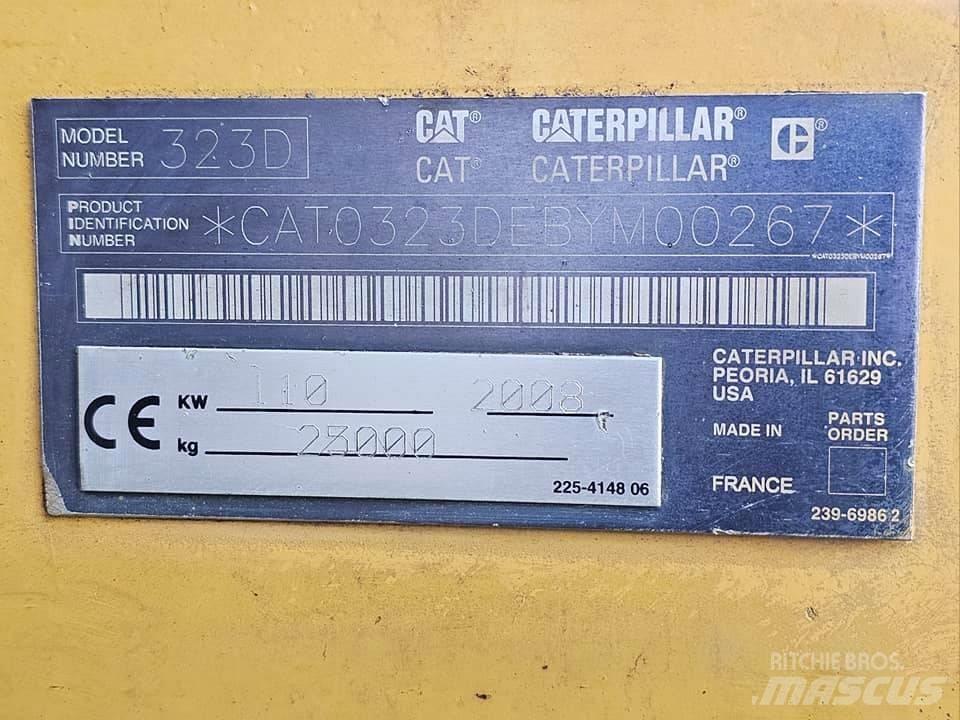 CAT 323 D L Pásová rýpadla