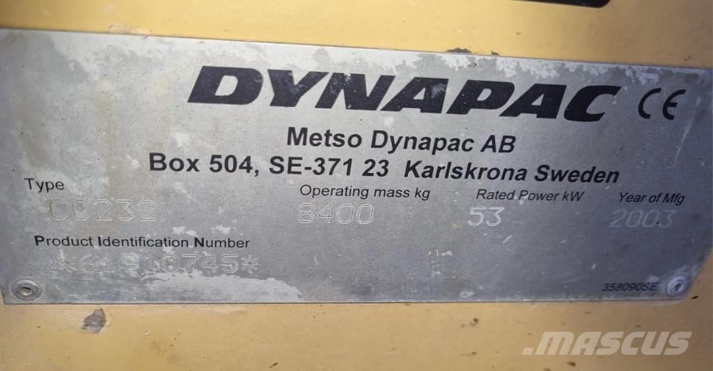 Dynapac CC 232 Tandemové válce