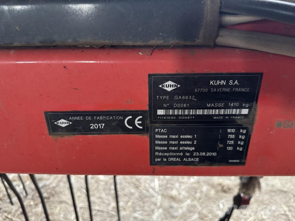 Kuhn GA 6632 + Řádkovače