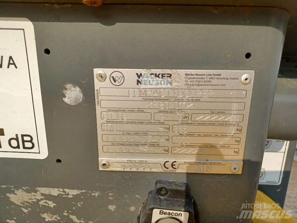 Wacker Neuson DT10e Pásové dempry