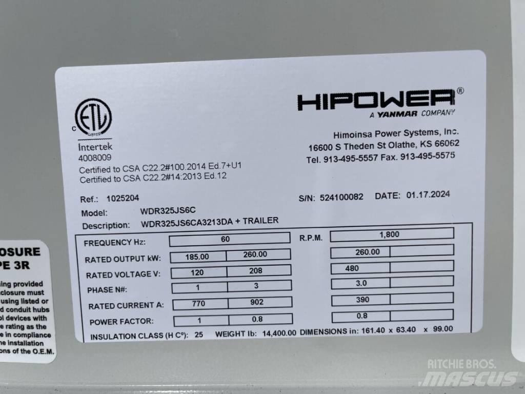 Hipower HRJW 325 Naftové generátory