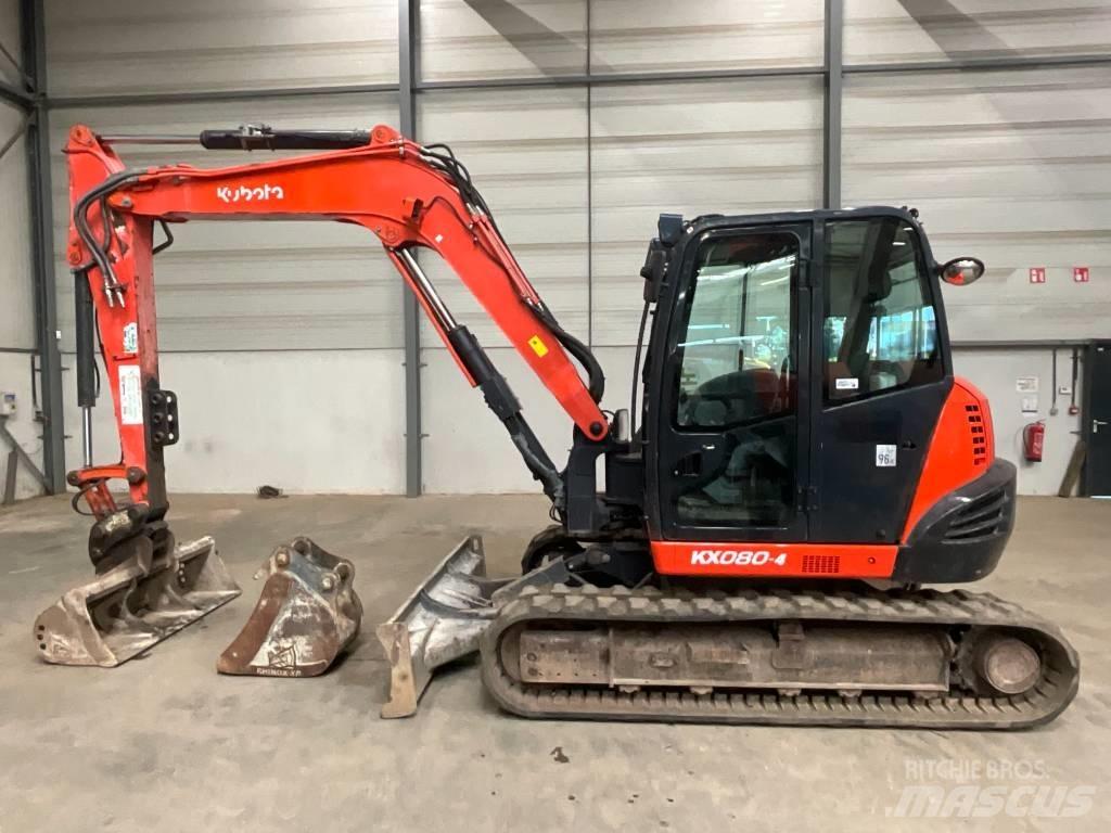 Kubota KX 080-4 Midi rýpadla 7t - 12t