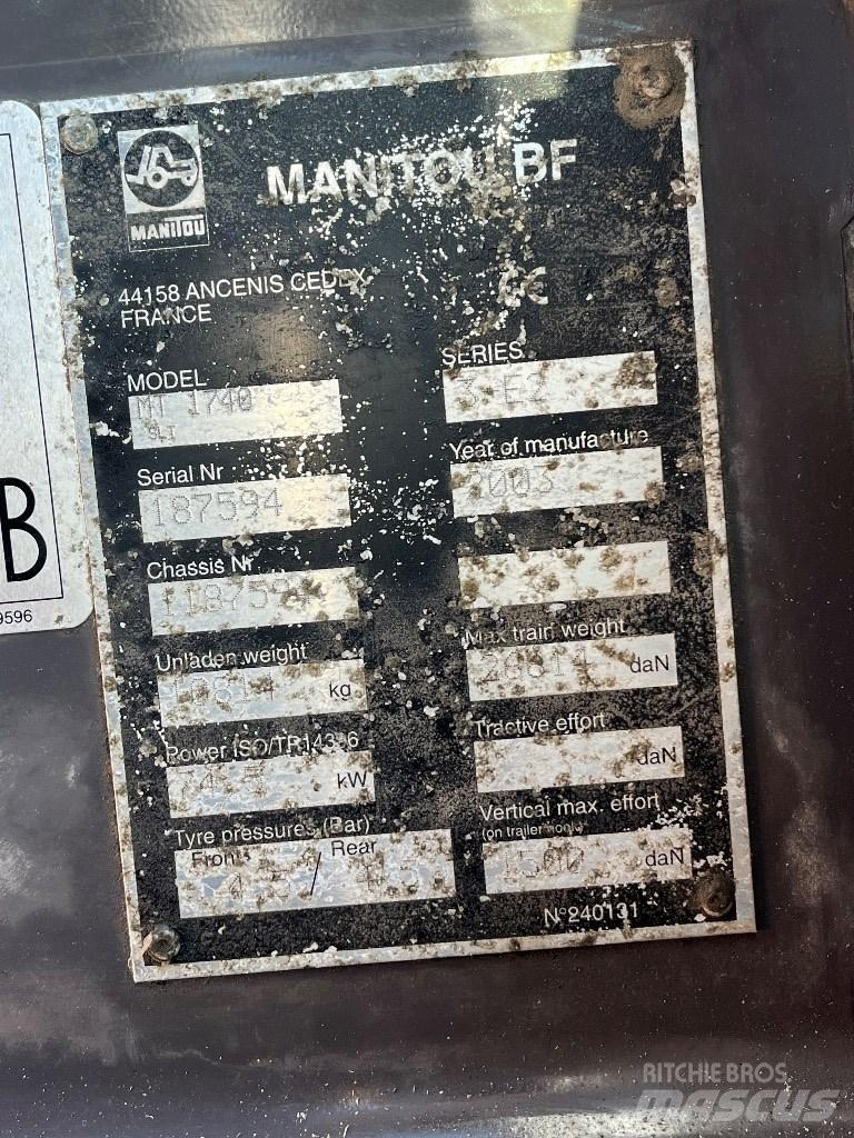 Manitou 1740 Teleskopické manipulátory