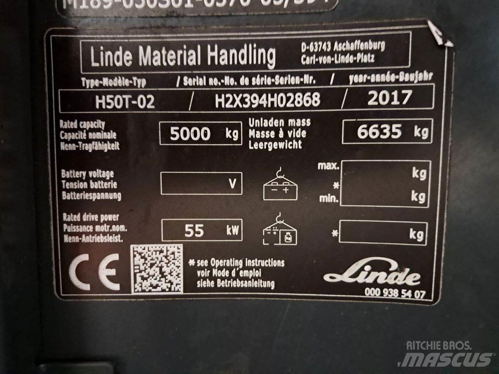 Linde H50T-02 LPG vozíky