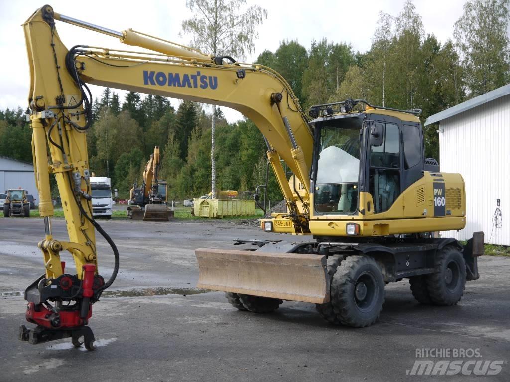 Komatsu PW 160-7E0 Kolová rýpadla