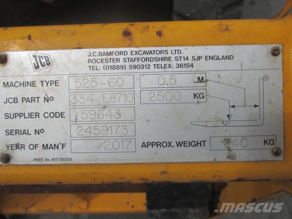 JCB 525-60 Teleskopické manipulátory