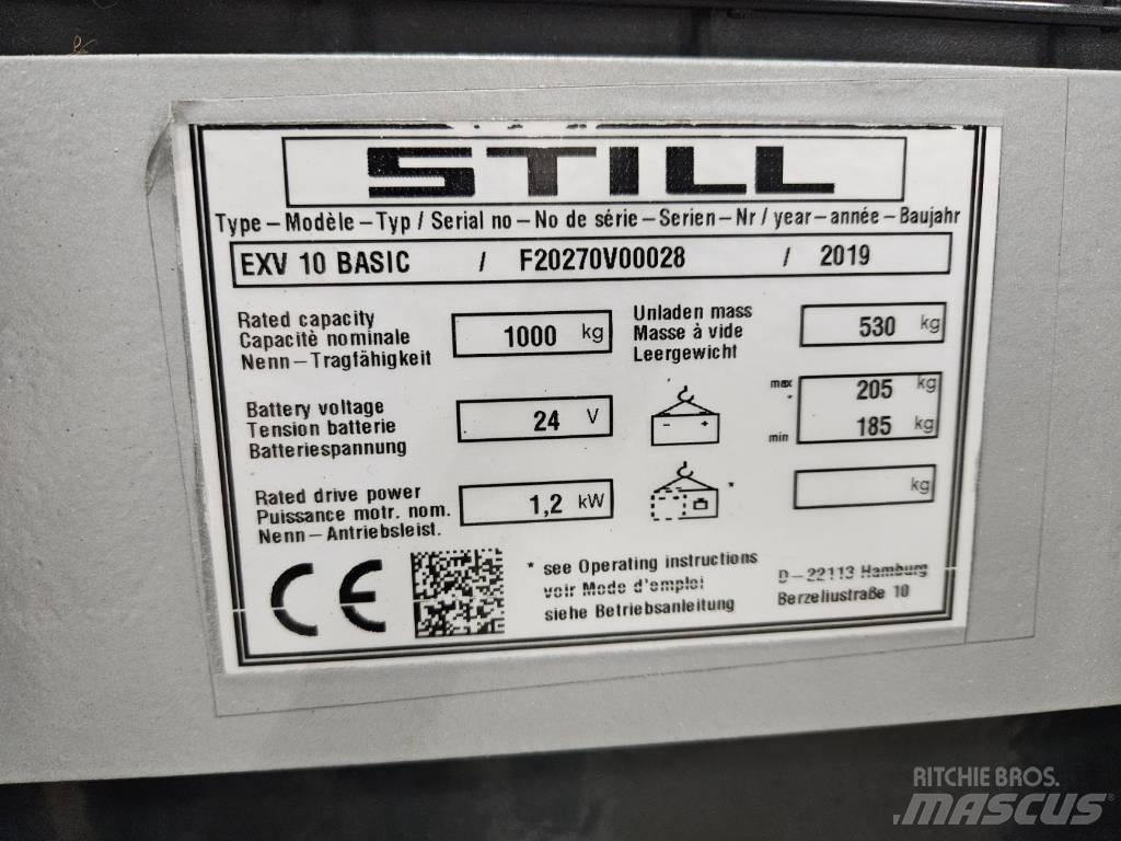 Still EVX 10 Basic Ručně vedené vysokozdvižné vozíky