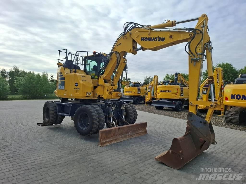 Komatsu PW 118MR-11 Kolová rýpadla