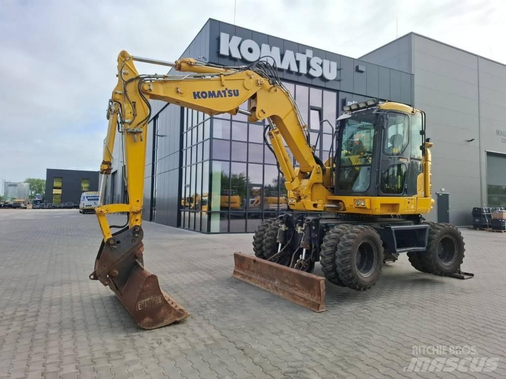 Komatsu PW 118MR-11 Kolová rýpadla