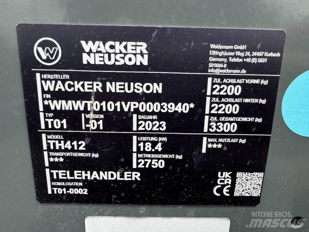 Wacker Neuson TH412 Teleskopické manipulátory