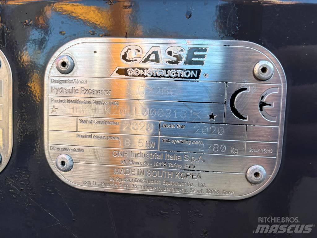 CASE CX 26 C Mini rýpadla < 7t