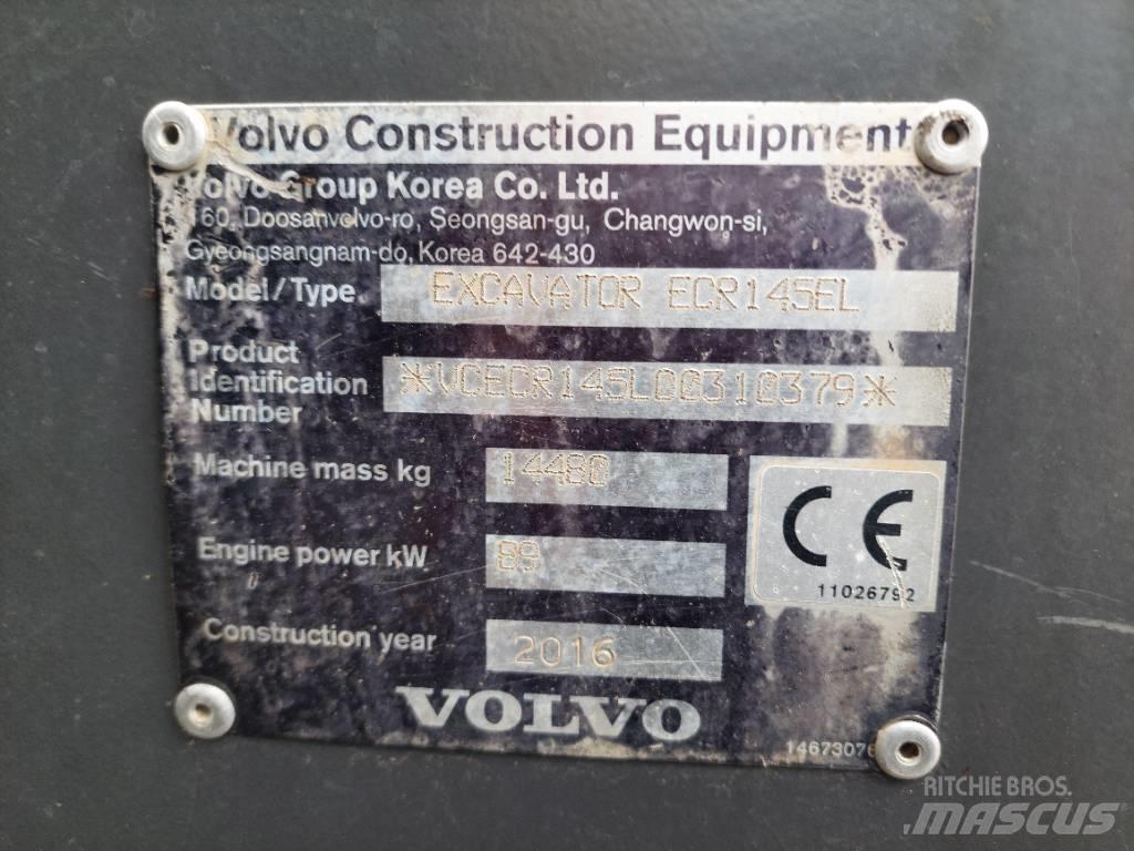 Volvo ECR 145 EL Pásová rýpadla