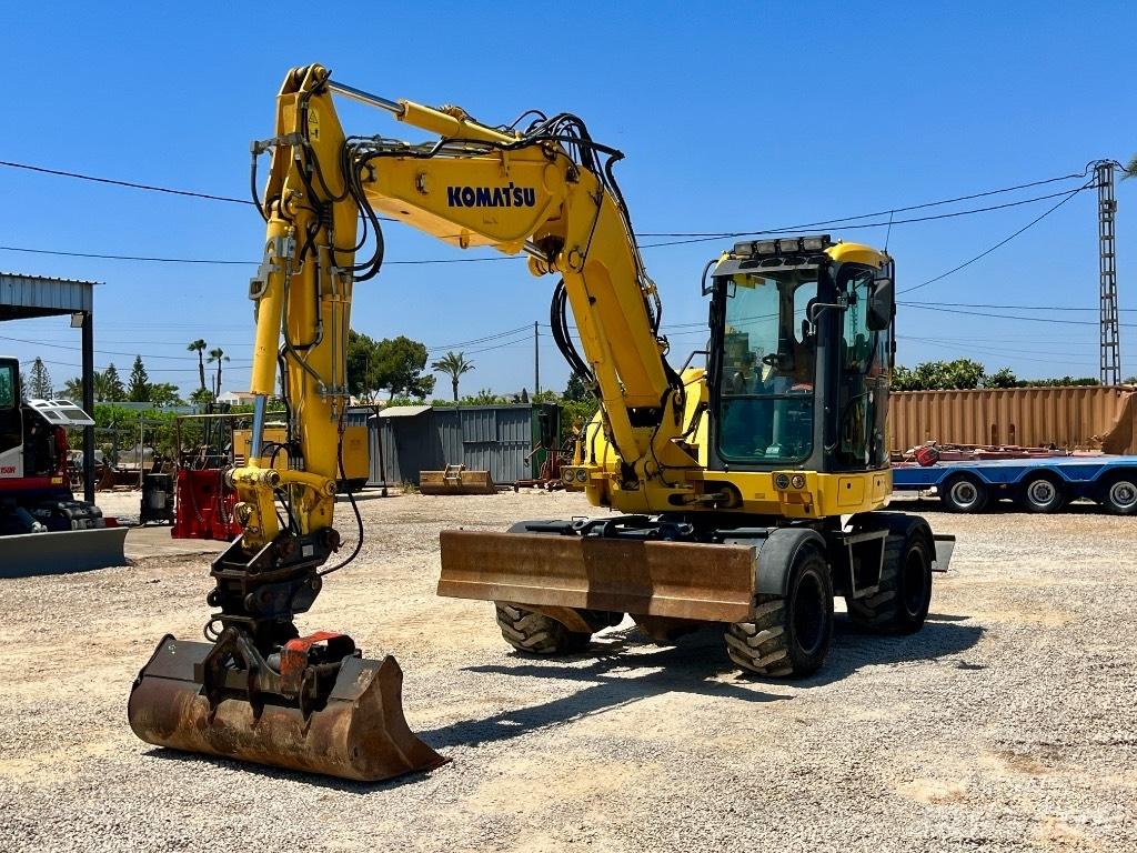 Komatsu PW 98 MR Kolová rýpadla
