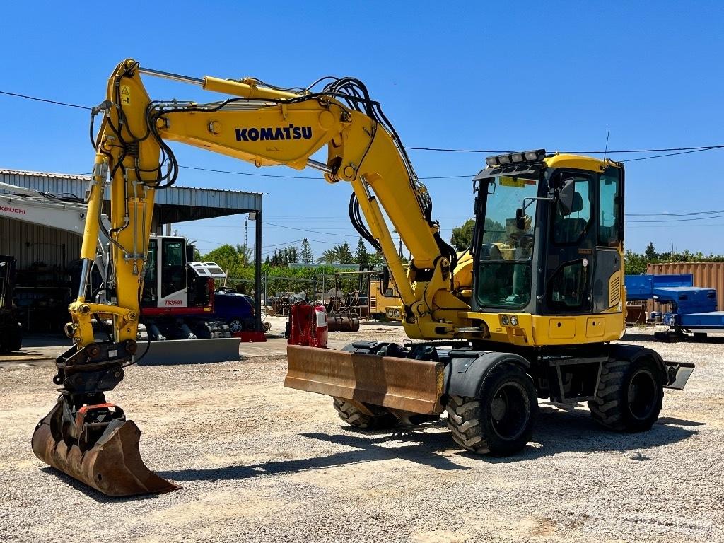 Komatsu PW 98 MR Kolová rýpadla