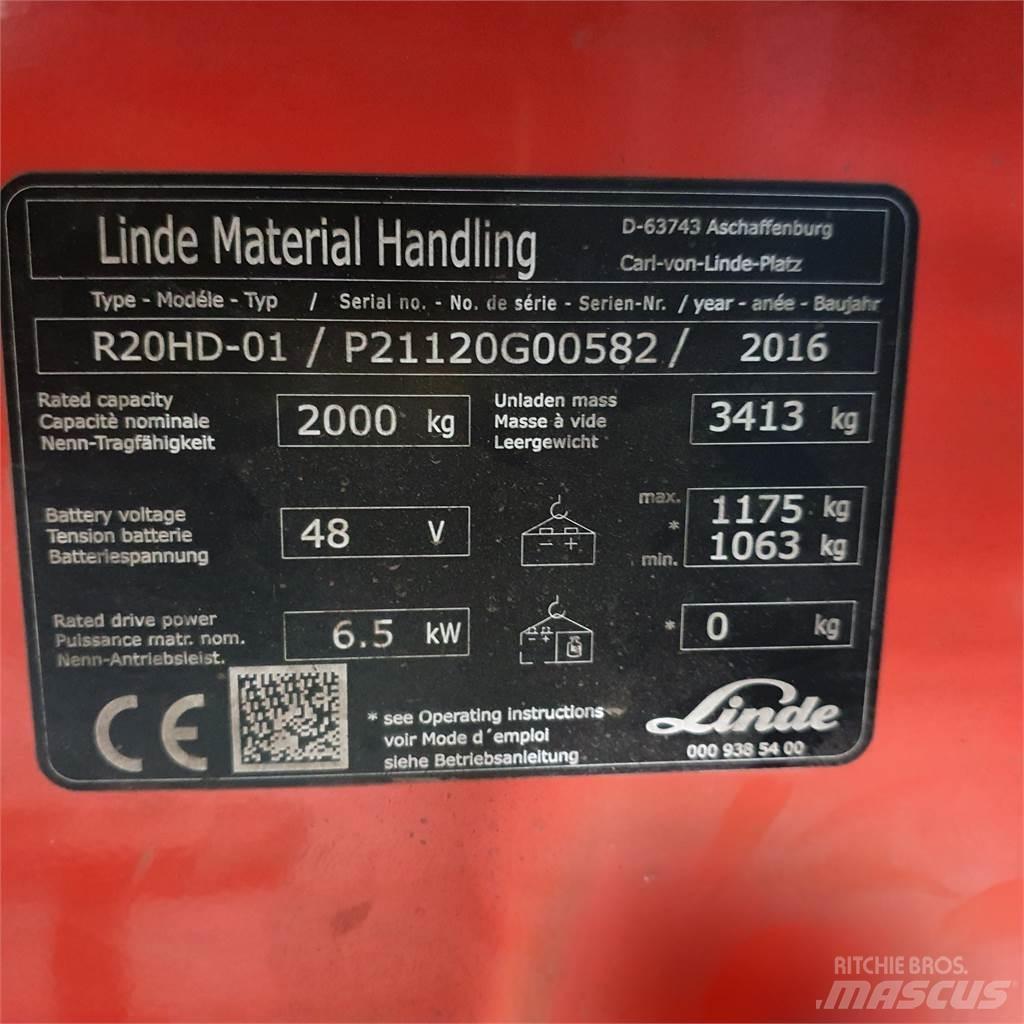 Linde R20HD Retraky
