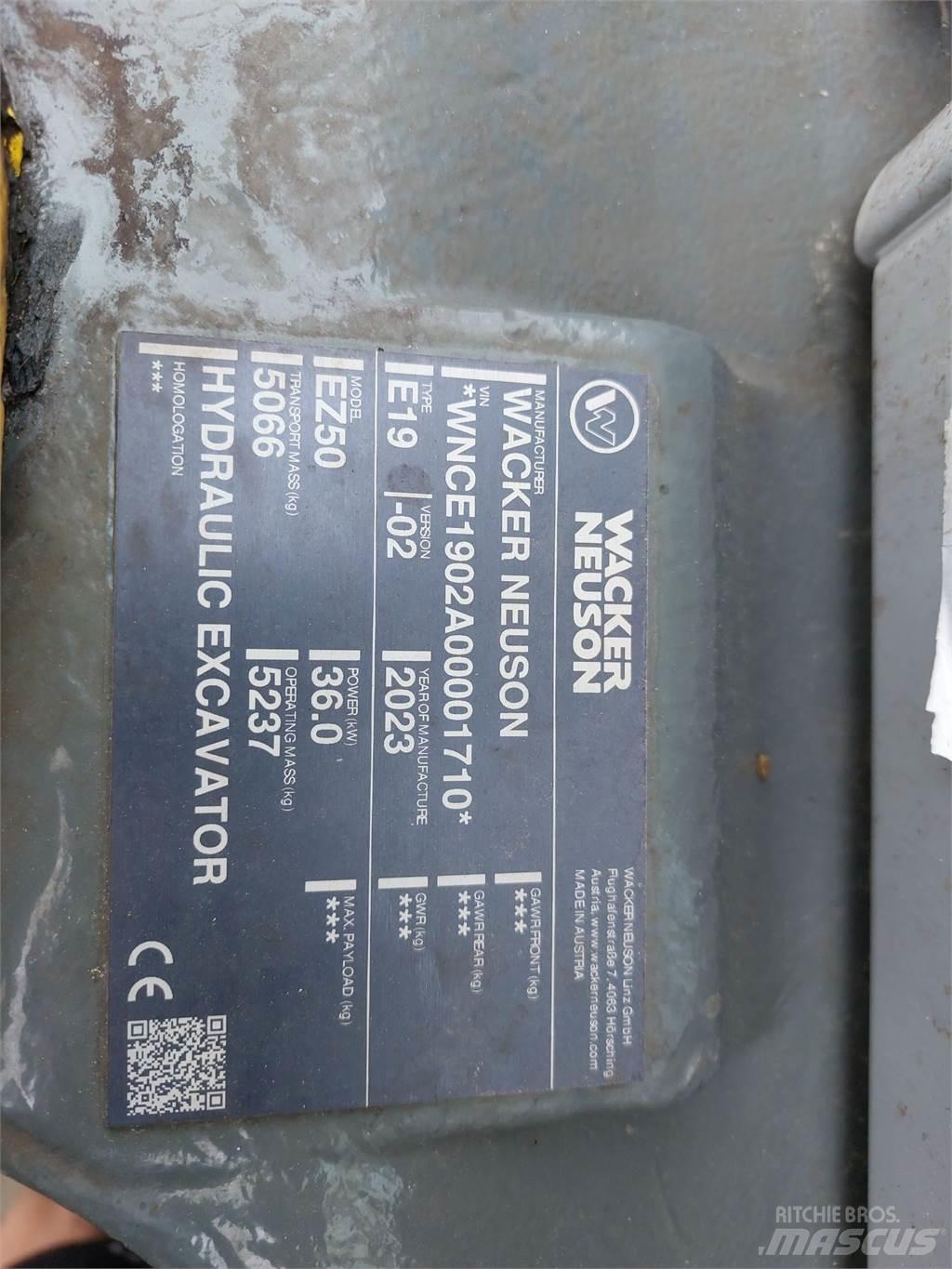 Wacker Neuson EZ50 Pásová rýpadla