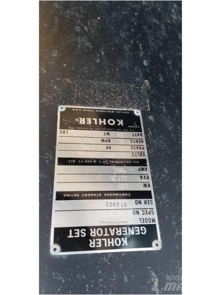 Kohler 230 KW Ostatní generátory