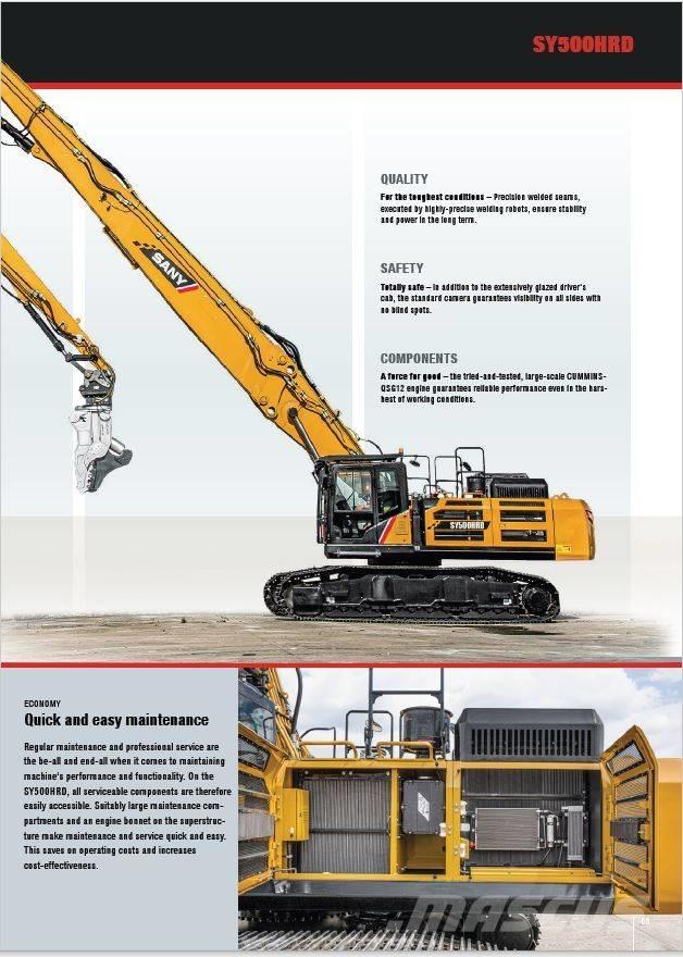 Sany SY500 HRD Demoliční rýpadla