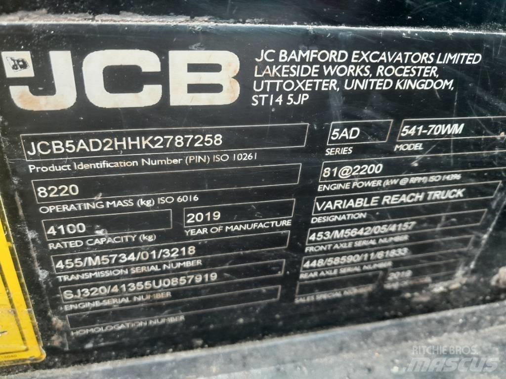 JCB 541-70 Teleskopické nakladače pro zemědělství