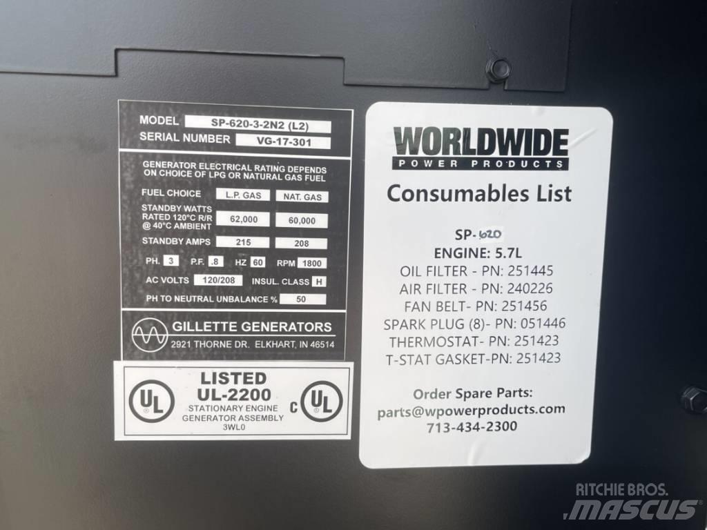  GILLETTE  SP-620 Naftové generátory