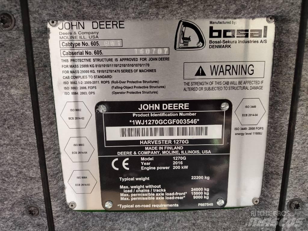 John Deere 1270G 6W Harvestory