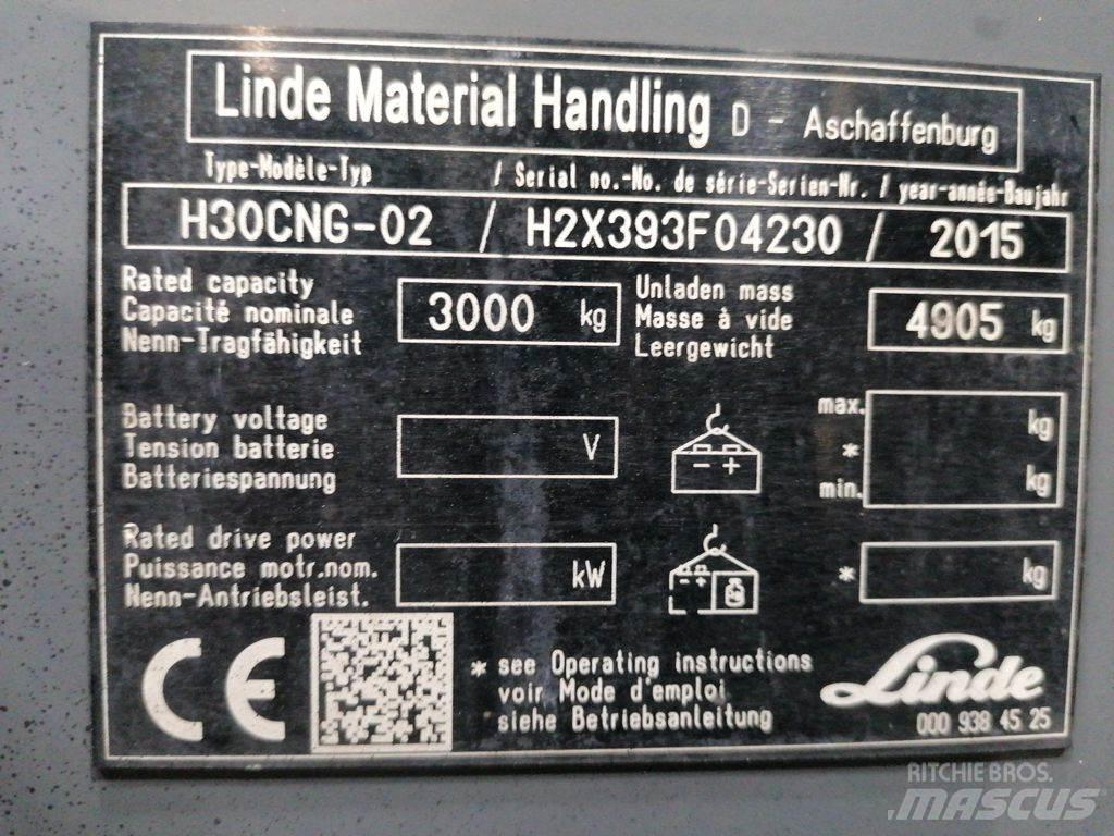 Linde H30CNG-02 LPG vozíky