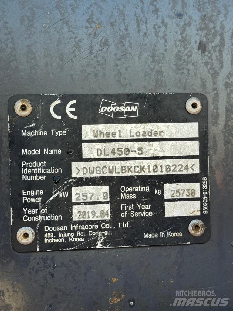 Doosan DL 450-5 Kolové nakladače