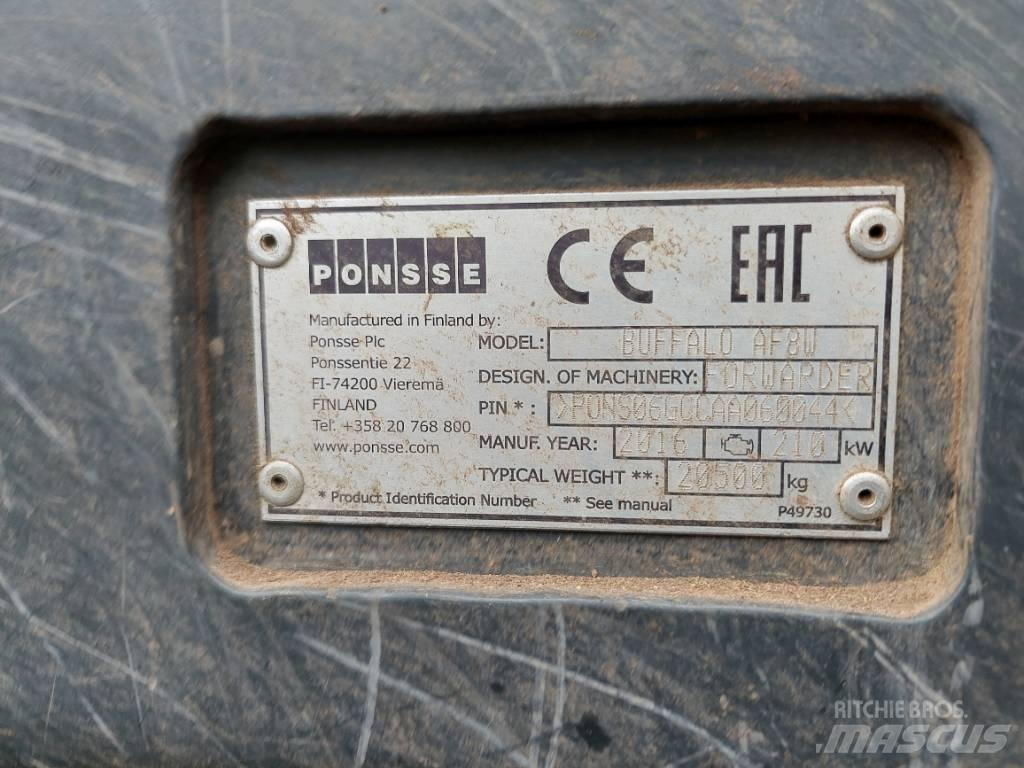 Ponsse BUFFALO AF 8W Vyvážecí traktory