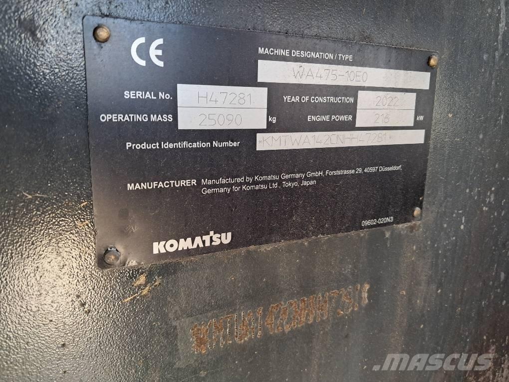 Komatsu WA475-10E0 Kolové nakladače