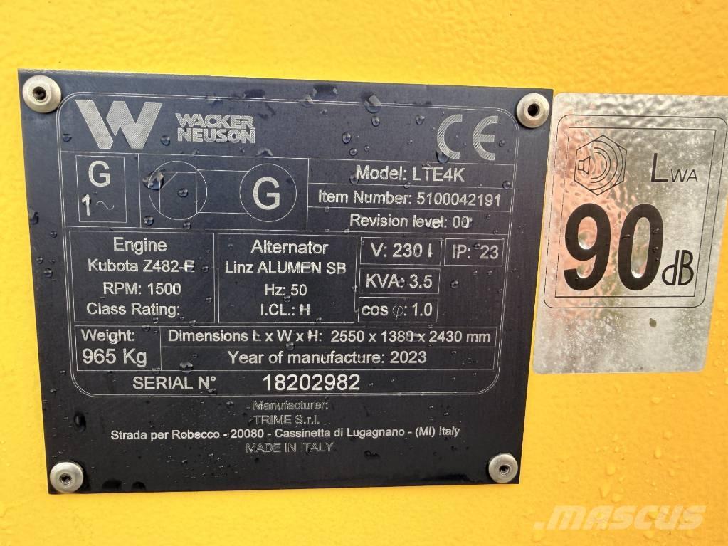 Wacker Neuson LTE4 K Osvětlovací stožáry