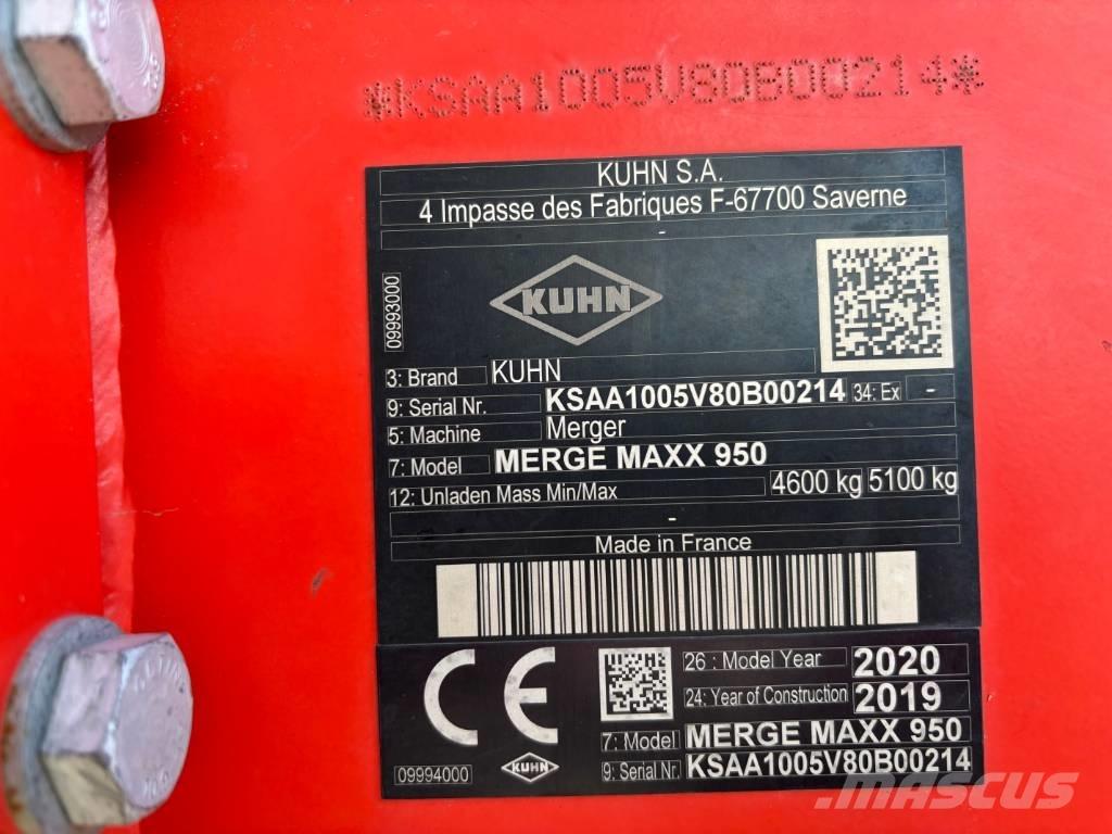 Kuhn Merge Maxx 950 Řádkovače