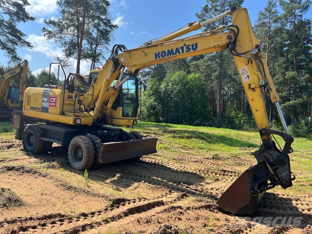 Komatsu PW 160-7 Kolová rýpadla