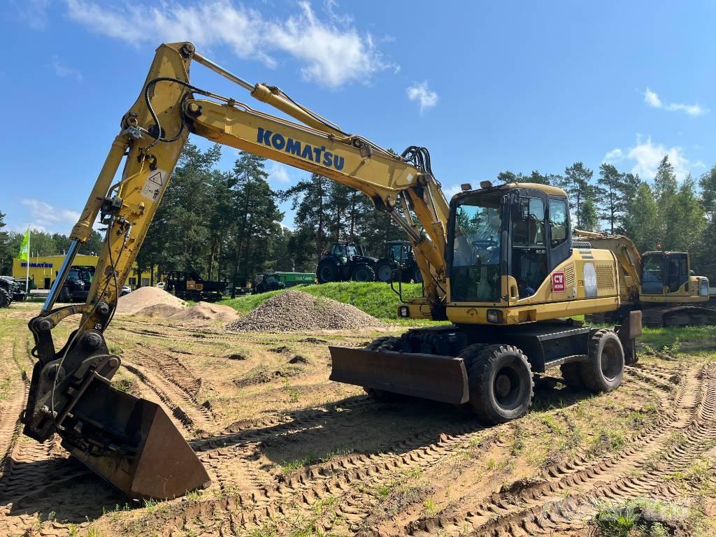 Komatsu PW 160-7 Kolová rýpadla