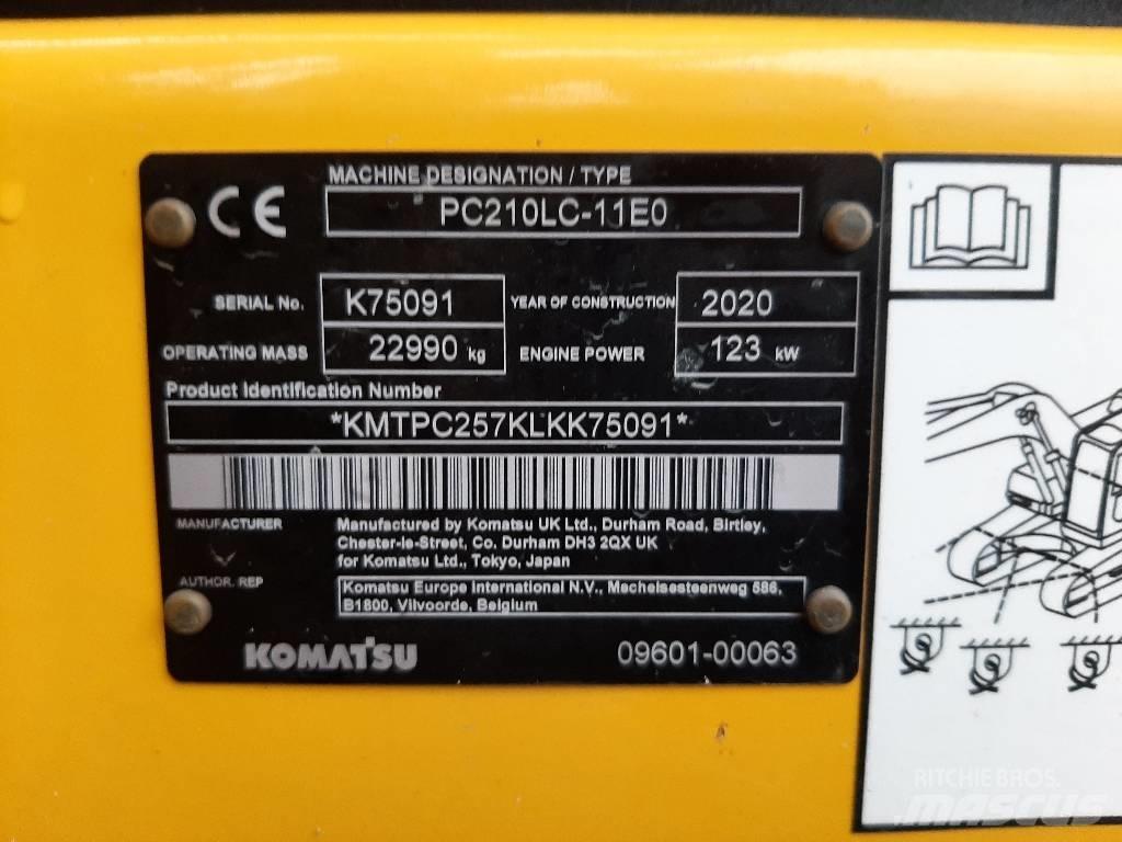 Komatsu PC 210 LC-11 Pásová rýpadla