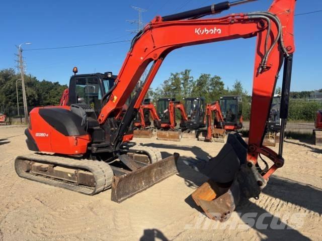 Kubota KX 080-4 Midi rýpadla 7t - 12t