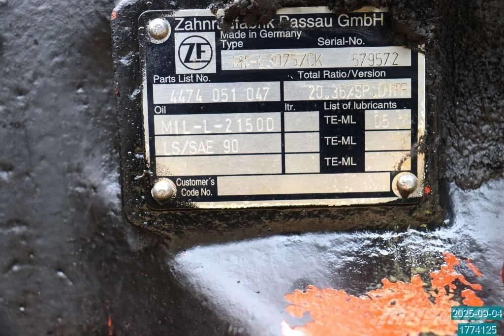 Huddig 1160 D Nápravy