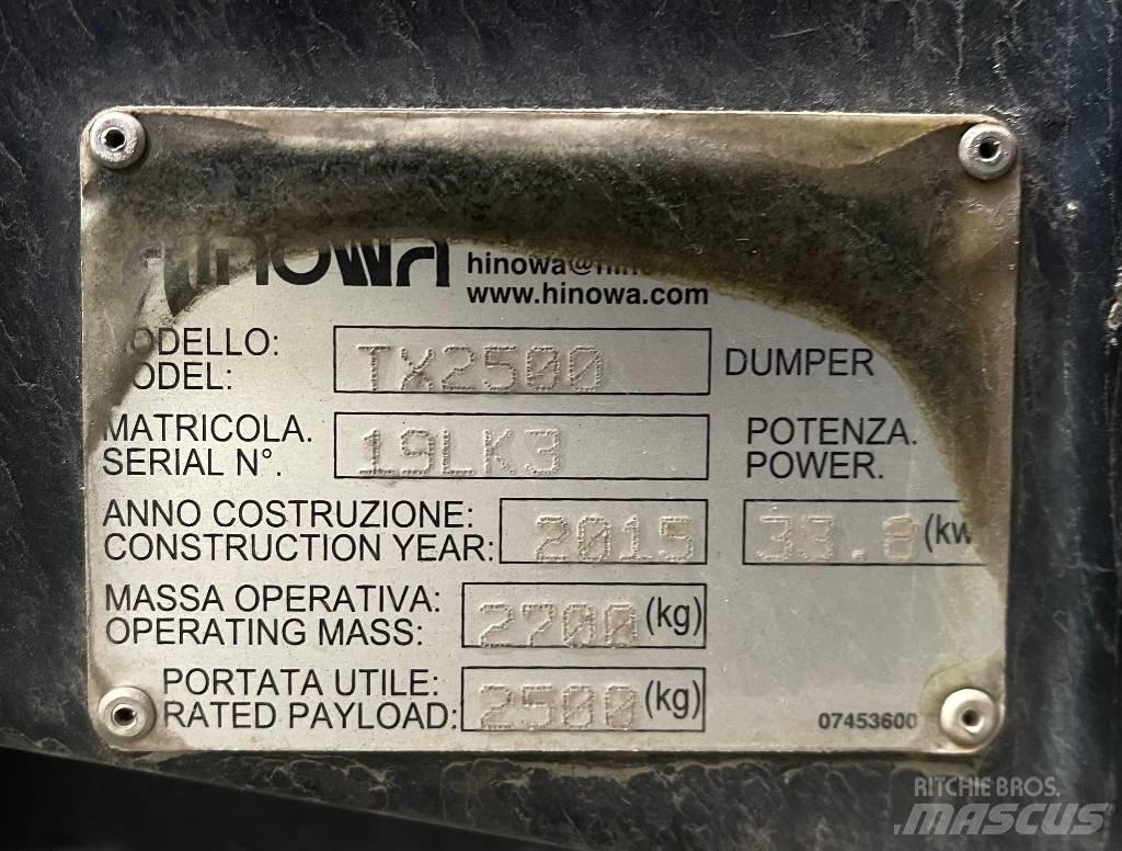 Hinowa TX 2500 Pásové dempry