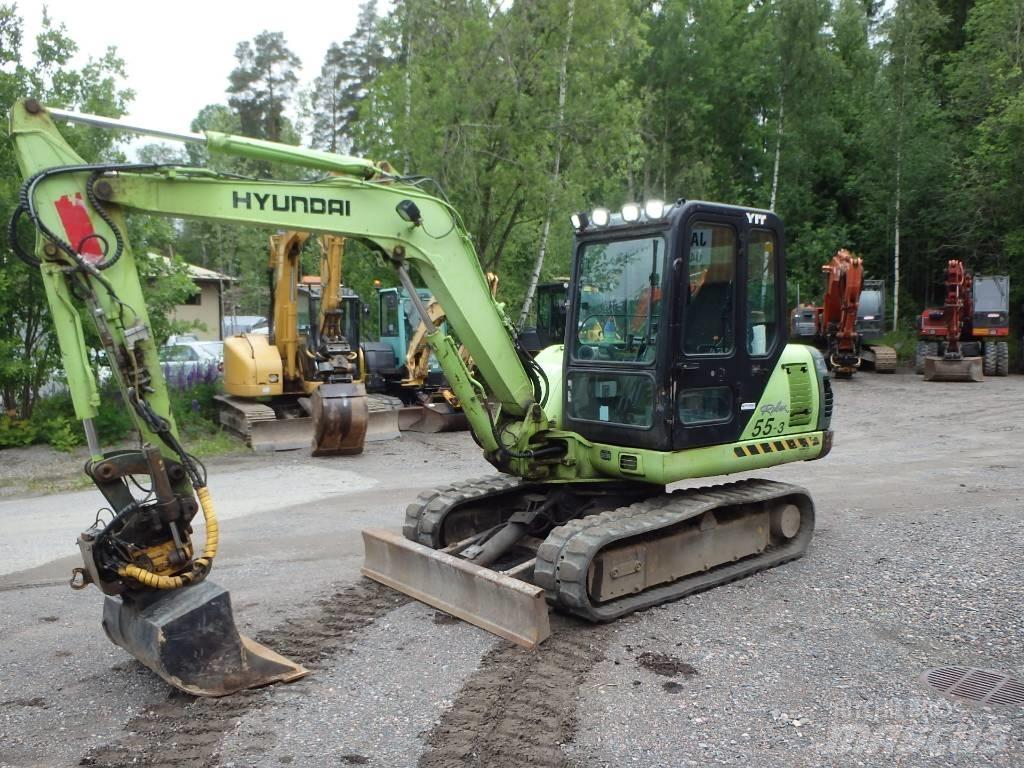 Hyundai Robex 55-3 Mini rýpadla < 7t