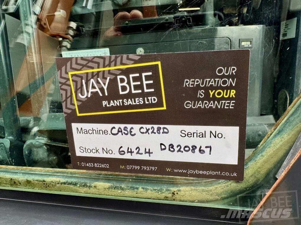 CASE CX28D Mini rýpadla < 7t