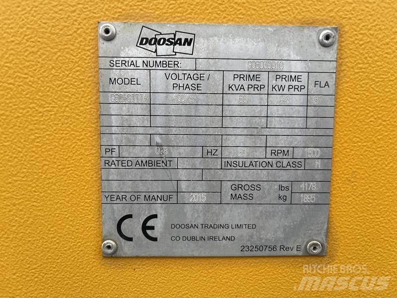 Doosan G 60 Naftové generátory